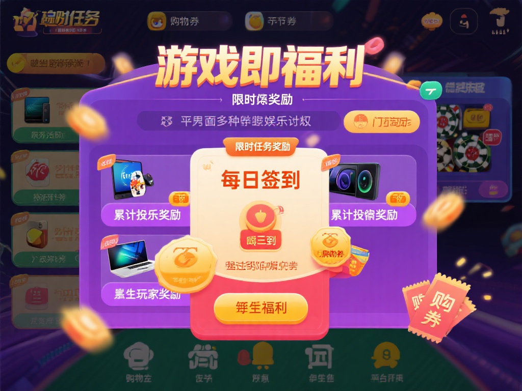 限时任务奖励
平台内设有多种限时活动任务，例如每