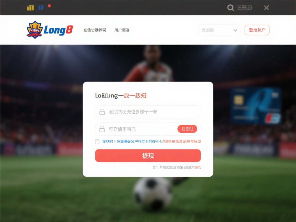 与充值步骤相似，用户需要在long8网页中登录账户