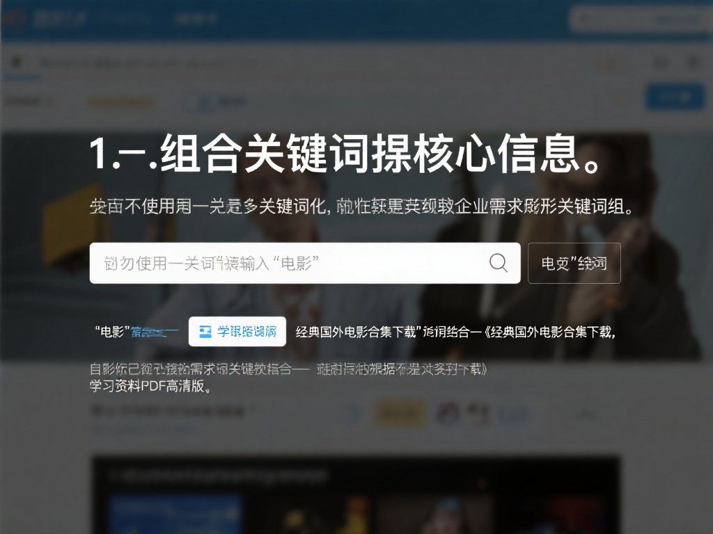 快速找到适合你的Long8论坛资源下载指南 1. 组合关键词提炼核心信息
切勿使用单一关键词