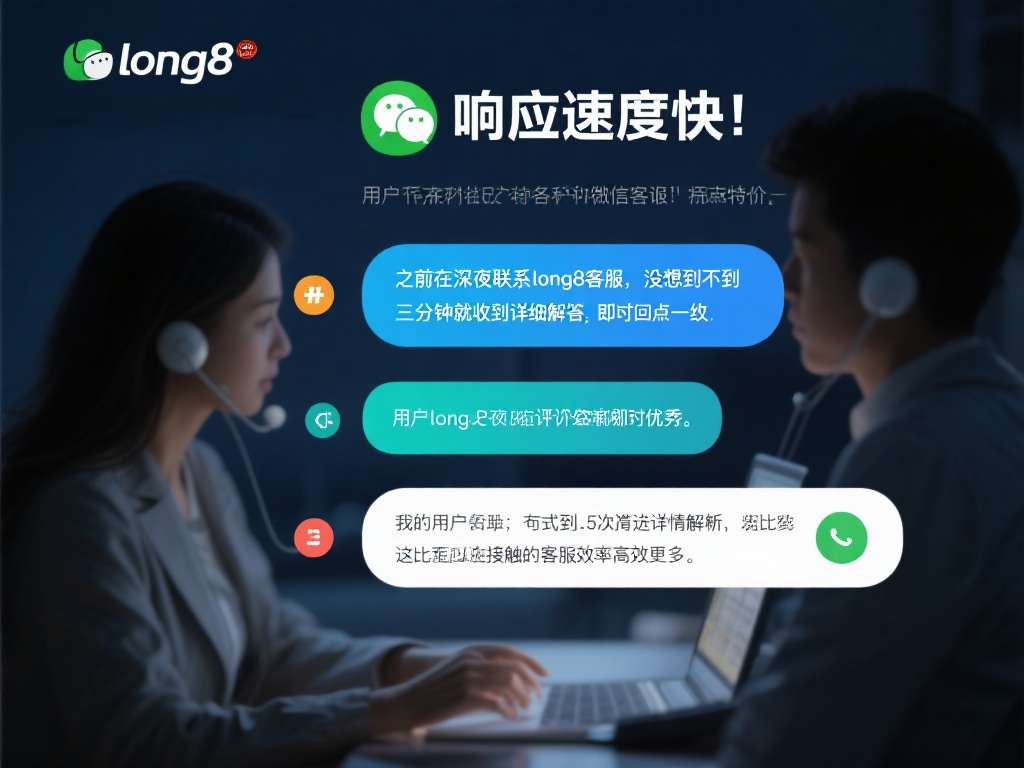 在众多客户评价中，“响应速度快”是用户对long8