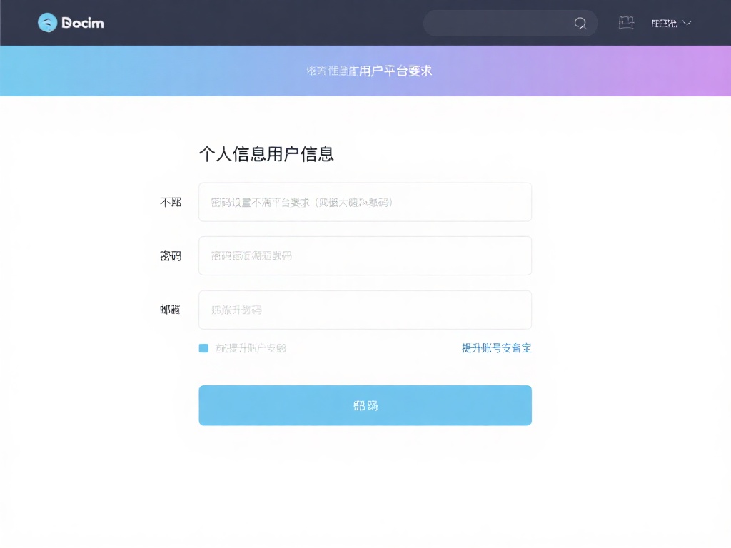 填写信息
按照页面提示，填写个人信息，包括但不限