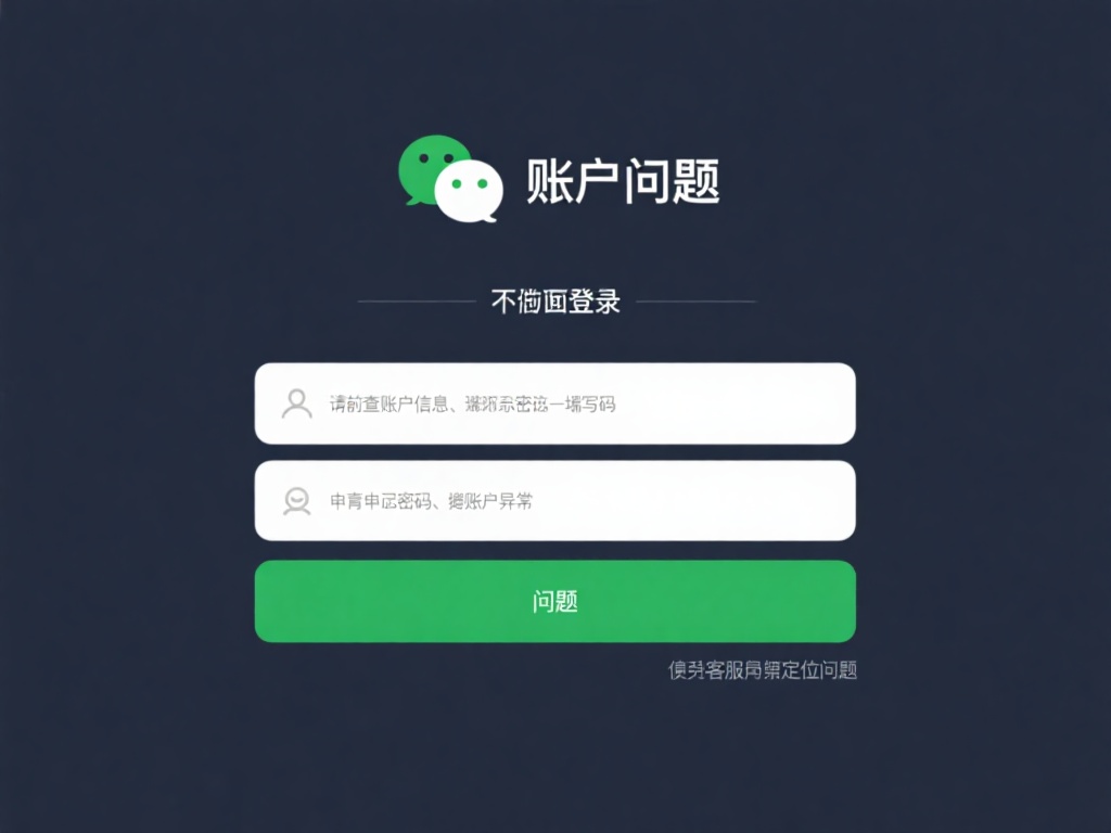 账户问题：如果无法登录，请先检查账户信息是否填写正
